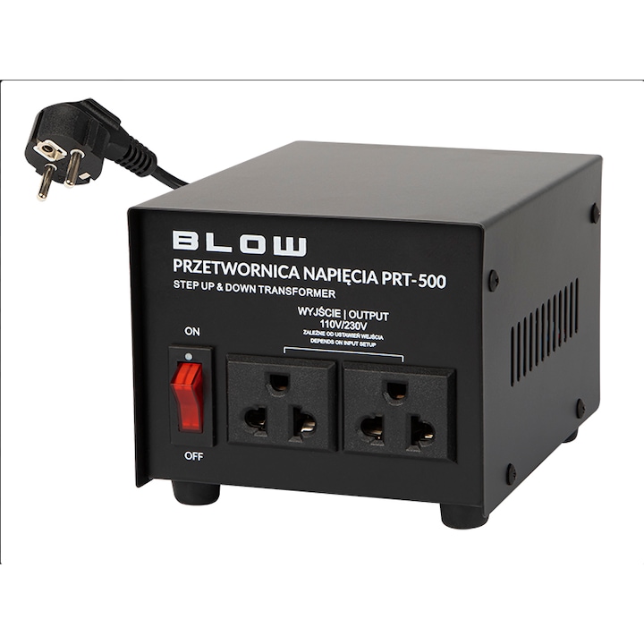 Преобразувател на напрежение BLOW, 220V-110V, 500W