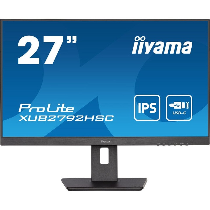 Monitor ProLite IIYAMA, 27", 2560 x 1440, 75Hz /HDMI DP DVI, Negru