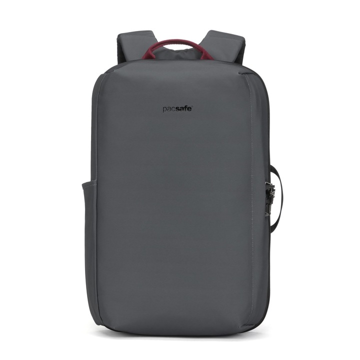Раница против кражба, Pacsafe Metrosafe X 16" раница за пътуване 18L, рециклиран полиестер, сива