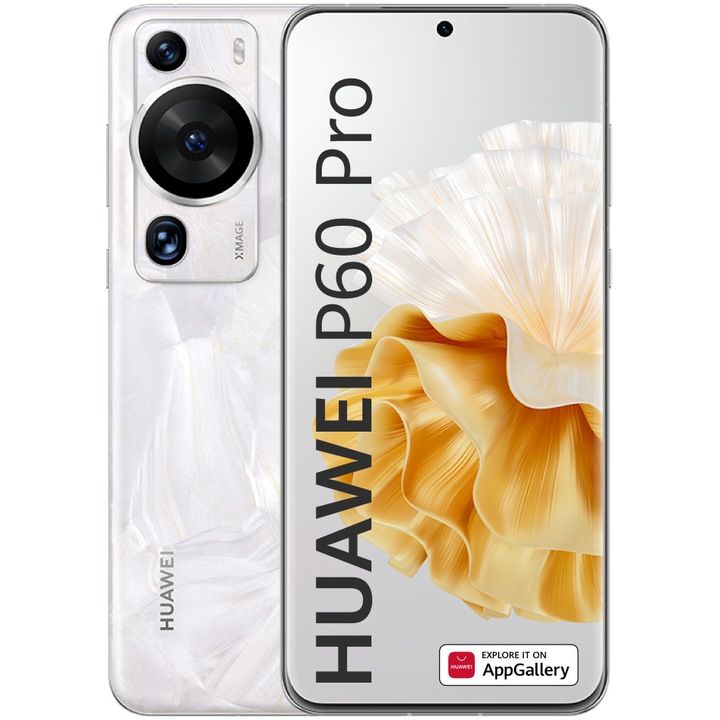 Telefon mobil Huawei P60 Pro, Dual SIM, 8GB RAM, 256GB, 4G, Rococo