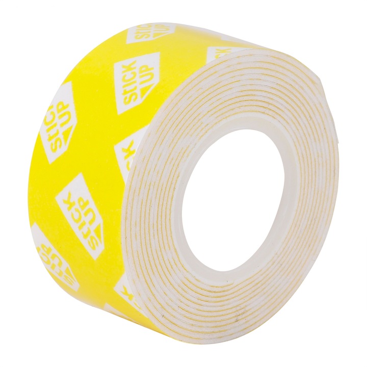 Бяло двойно залепващо тиксо 1,5м*25,4мм, Deli