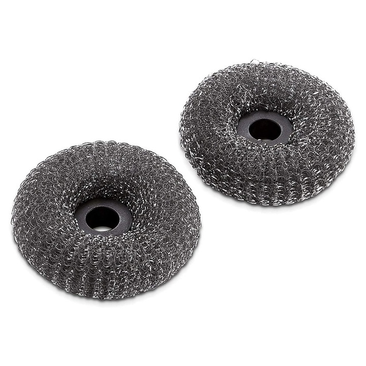 Set 2 rezerve burete abraziv pentru perie Weber, diametru 10 cm