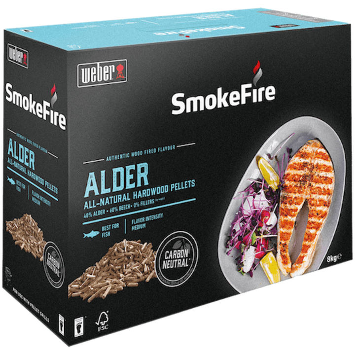 Пелети за опушване Weber, Елша, 8 кг