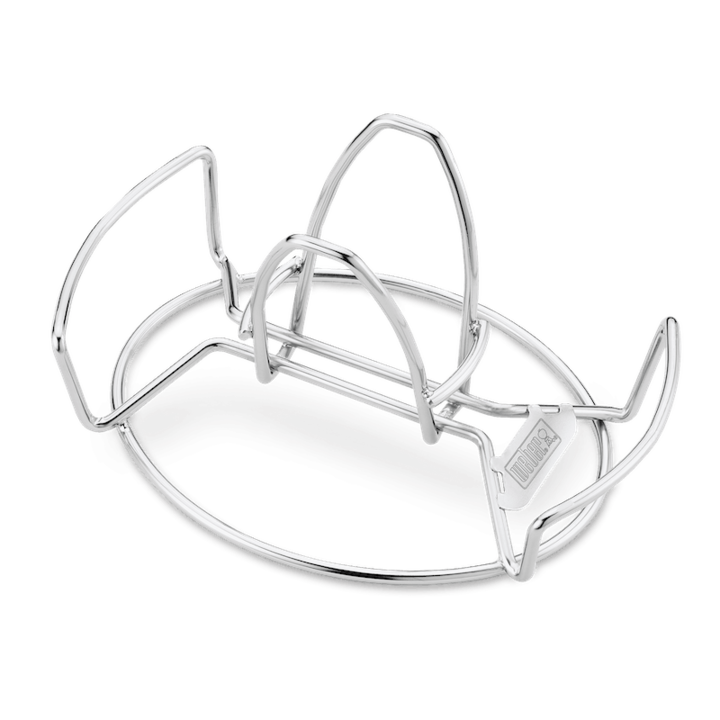 Suport din inox pentru pui Weber, 13x15.5x23.5 cm