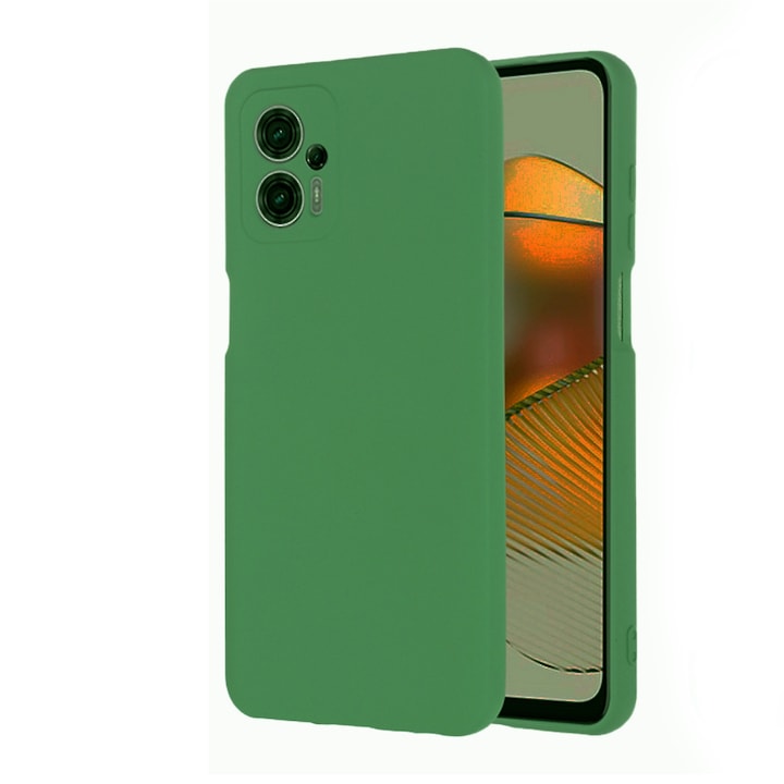 Husa Silicon TPU G-Tech Liquid, Compatibil cu Motorola Moto G23, din silicon, Verde