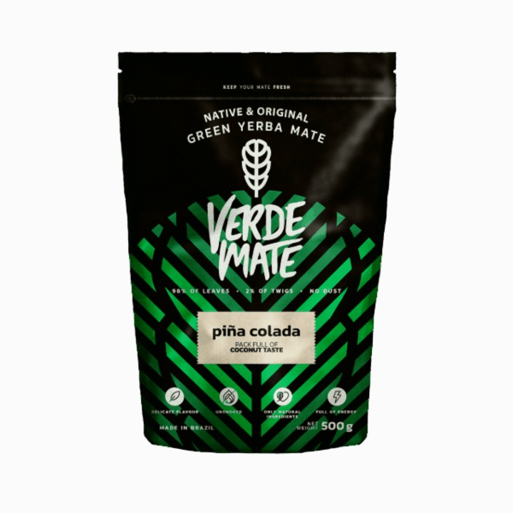 Yerba Mate, Verde Mate, Pina Colada, Бездимен, Ананас, Кокос, 500гр