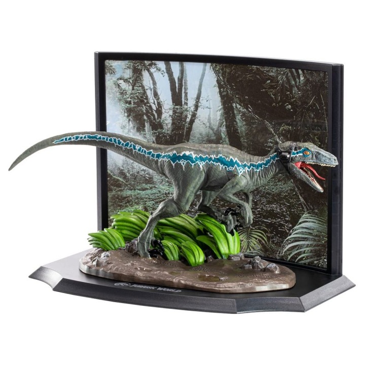 Figurina Jurassic Park Velociraptor Blue Raptor Recon, 8 cm, Multicolor
