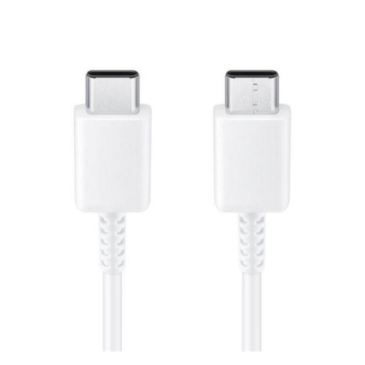 SAMSUNG adatkábel és töltő (Type-C - Type-C, 3A, 25W, gyorstöltés támogatás, 180cm) FEHÉR (EP-DW767JWE) (EP-DW767JWE)