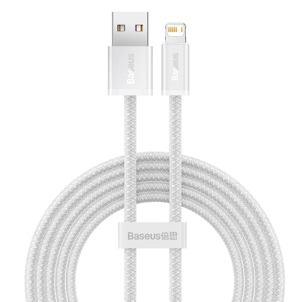 Cablu Baseus Dynamic USB la Lightning, 2.4A, 1m, alb