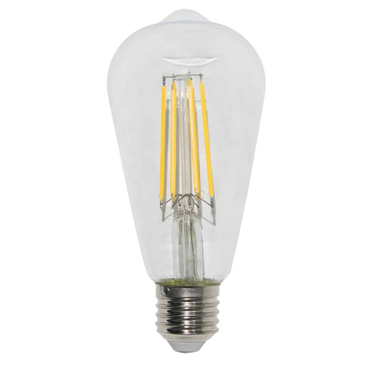 Bec LED ST64 Filament, 4W, 800 lm, E27, lumina neutra