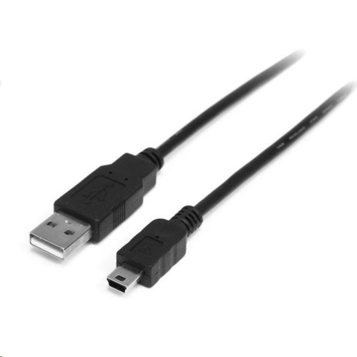 Кабел StarTech, USB към Mini USB, Черен, (USB2HABM2M) (USB2HABM2M)