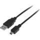 Кабел StarTech.com USB -> Mini USB черен (USB2HABM50CM) (USB2HABM50CM)