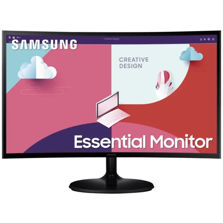 Samsung S27C364EAU számítógép monitor 68,6 cm (27") 1920 x 1080 pixelek Full HD LCD Fekete (LS27C364EAUXEN)
