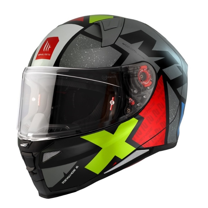 Мотоциклетна каска MT Revenge 2 Light glossy grey, M 57-58cm, цяла