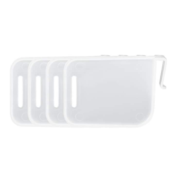 Комплект 4x разделители за рафтове за хладилник, 5,5 см x 7,7 см, бели