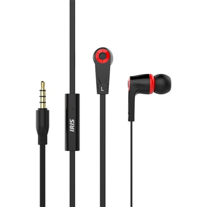 IRIS G-13 черни слушалки с микрофон