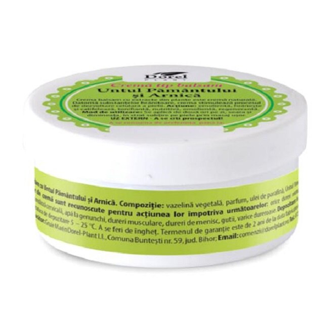 Crema tip balsam untul pamantului si arnica, 50 g, Dorel Plant