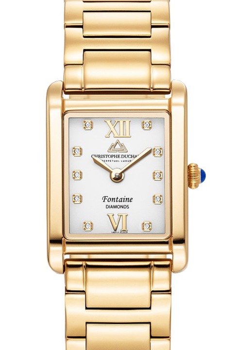 Christophe Duchamp, Rozsdamentes acél karóra gyémántokkal, Aranyszín