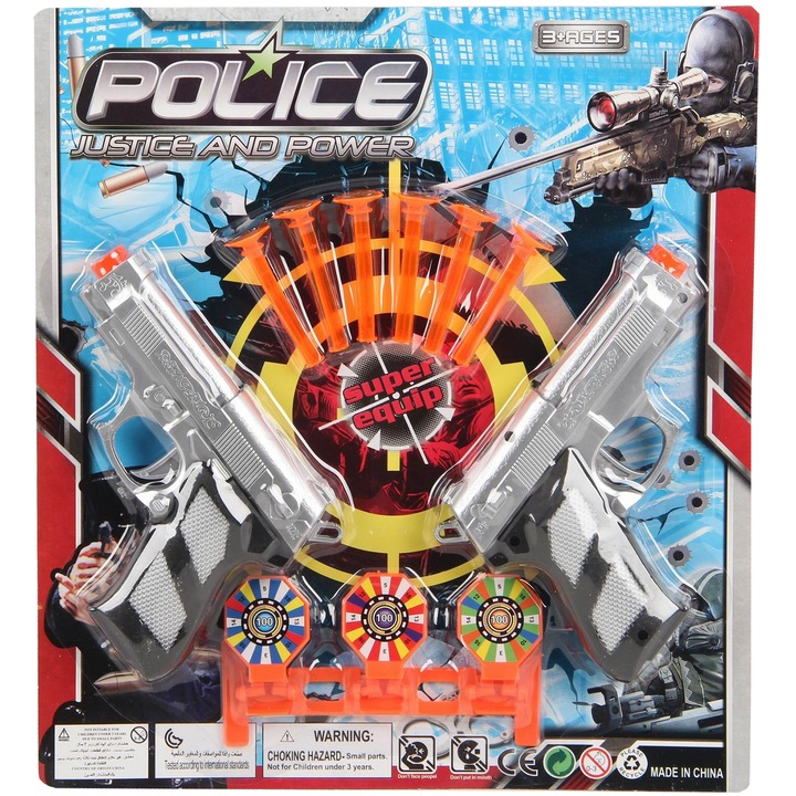 Joc interactiv Police, Trifox, Plastic, Multicolor