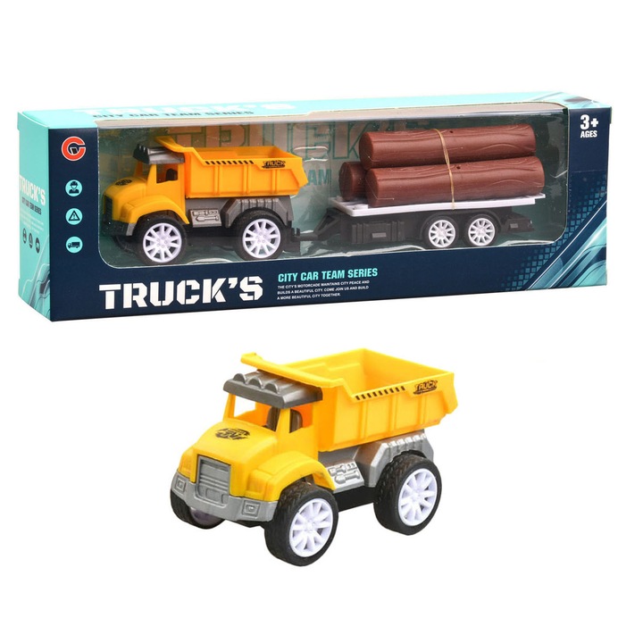 Tractor de jucarie, Trifox, Plastic, 3+, Multicolor