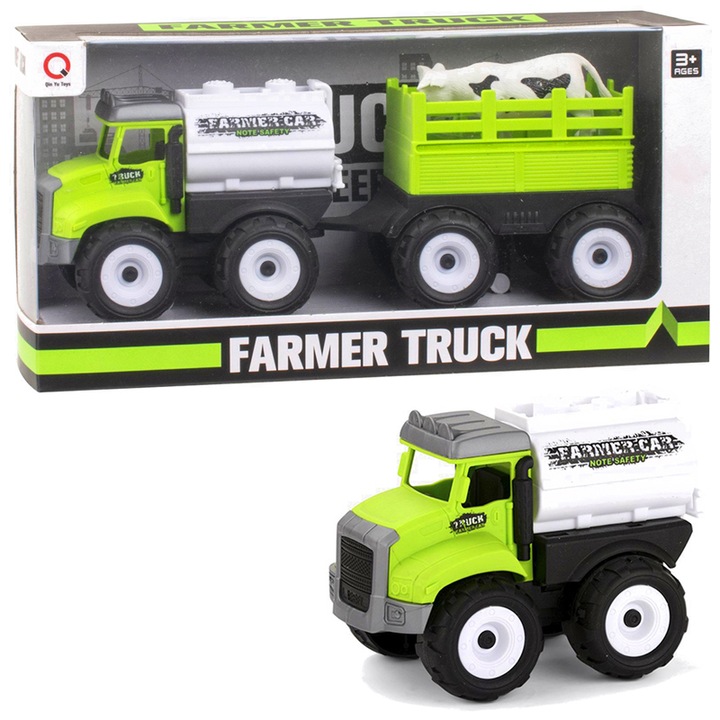 Tractor de jucarie, Trifox, Plastic, Multicolor