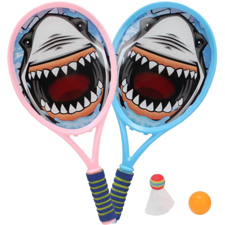 Set badminton copii, Trifox, Spuma/Plastic, Multicolor