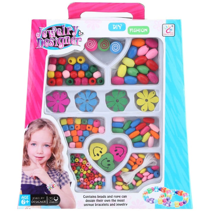 Set de artizanat, Trifox, jucarie din lemn, 23x25x4cm, pentru copii peste 3 ani, multicolor