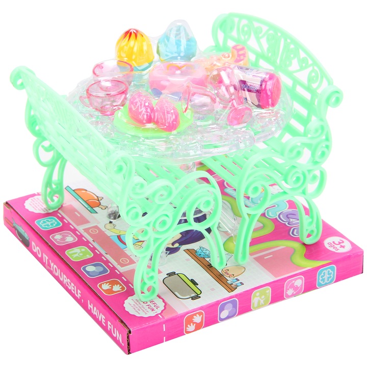 Bababútor szett, Trifox, Műanyag, 14 x 12 x 11 cm, 3 év+, Többszínű