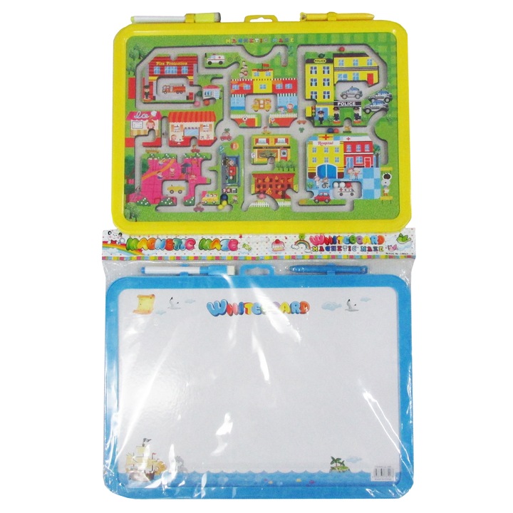 Set tabla de desenat si labirint, Trifox, Plastic, 36 x 27 cm, 3 ani+