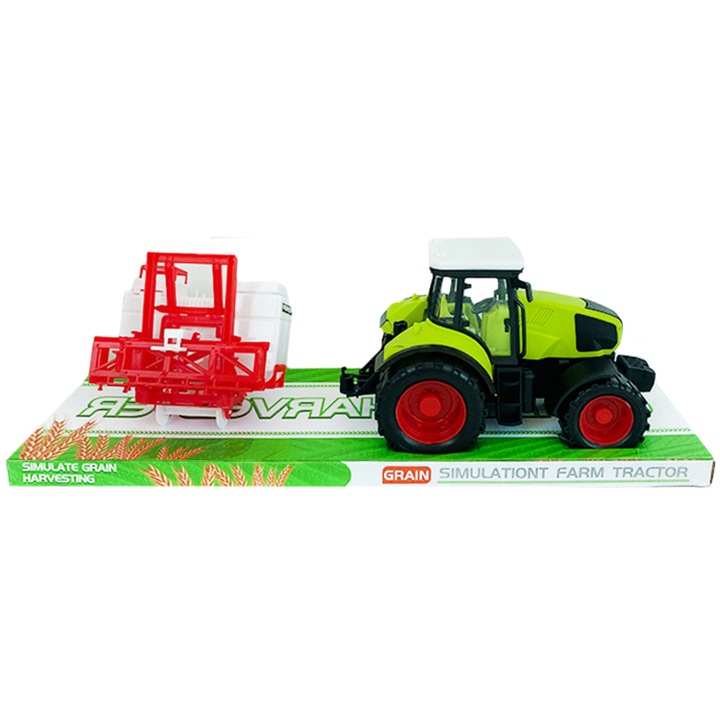 Tractor de jucarie, Trifox, Plastic, Verde