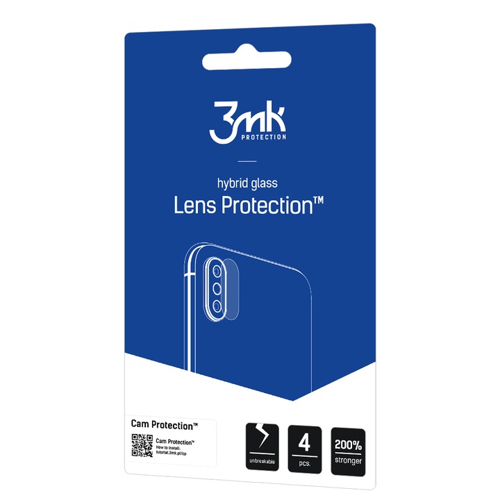 Защитен протектор за камерата на телефон, 3MK, Gigaset GX6, Прозрачен