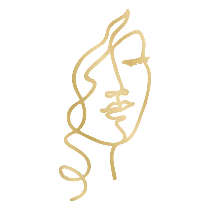 Topper tort Oneline, Girl, Inedit Print, Oglinda Aurie, TC927, 7x15 cm