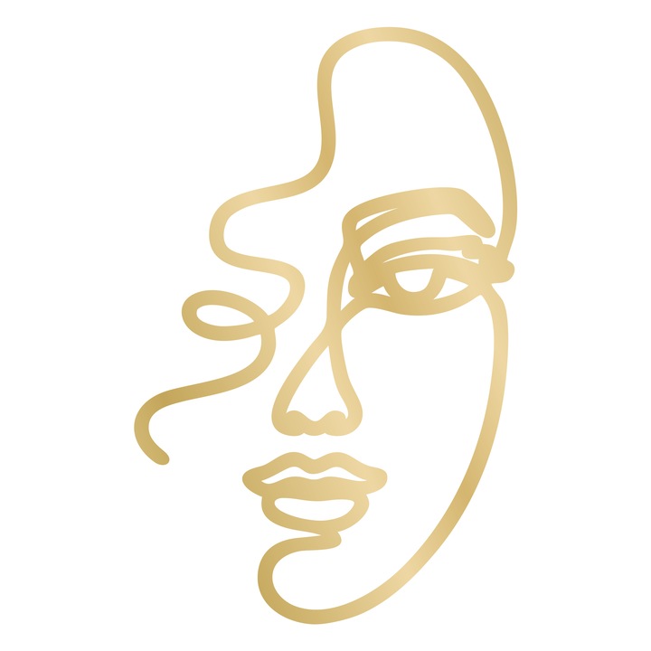 Topper tort Oneline, Girl, Inedit Print, Oglinda Aurie, TC926, 9x15 cm