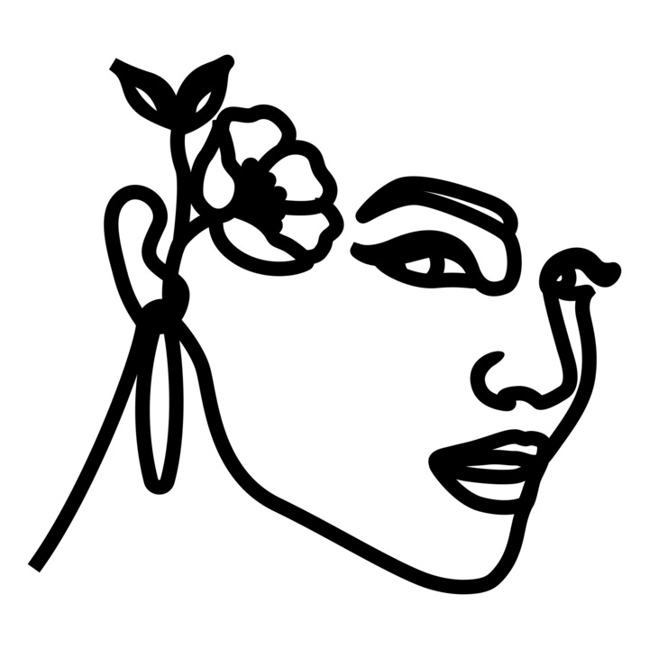 Topper tort Oneline, Girl, Inedit Print, Plexiglas Negru, TC939, 13x11 cm