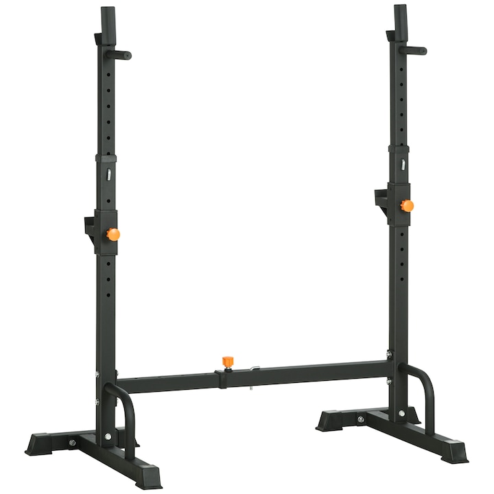 Поддръжка за дъмбели, Homcom, Steel, Black