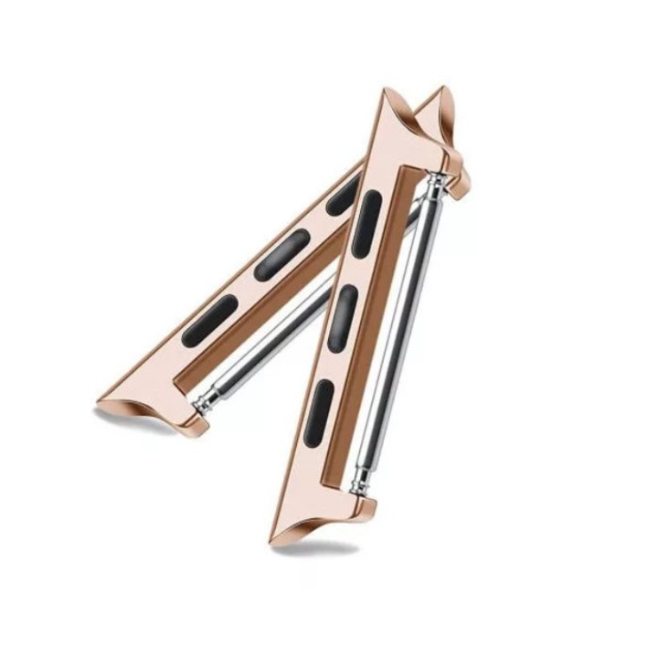 Apple Watch szíj adapter, kompatibilis 42/44/45mm kijelzőjű okosórákkal, rosegold