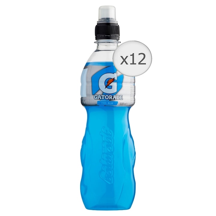 Gatorade Cool Blue szénsavmentes málnaízű sportital, 12x0.5l