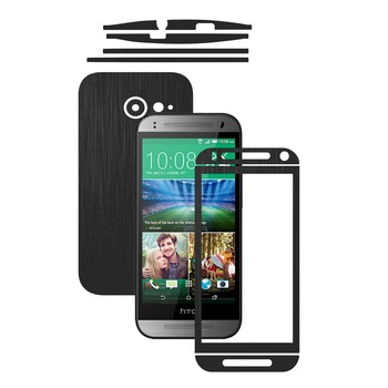 Folie de protectie Carbon Skinz, Husa de tip Skin Adeziv pentru Carcasa, Brushed Negru dedicata HTC One Mini 2 M2 Folie de protectie Carbon Skinz, Husa de tip Skin Adeziv pentru Carcasa, Brushed Negru dedicata HTC One Mini 2 M2
