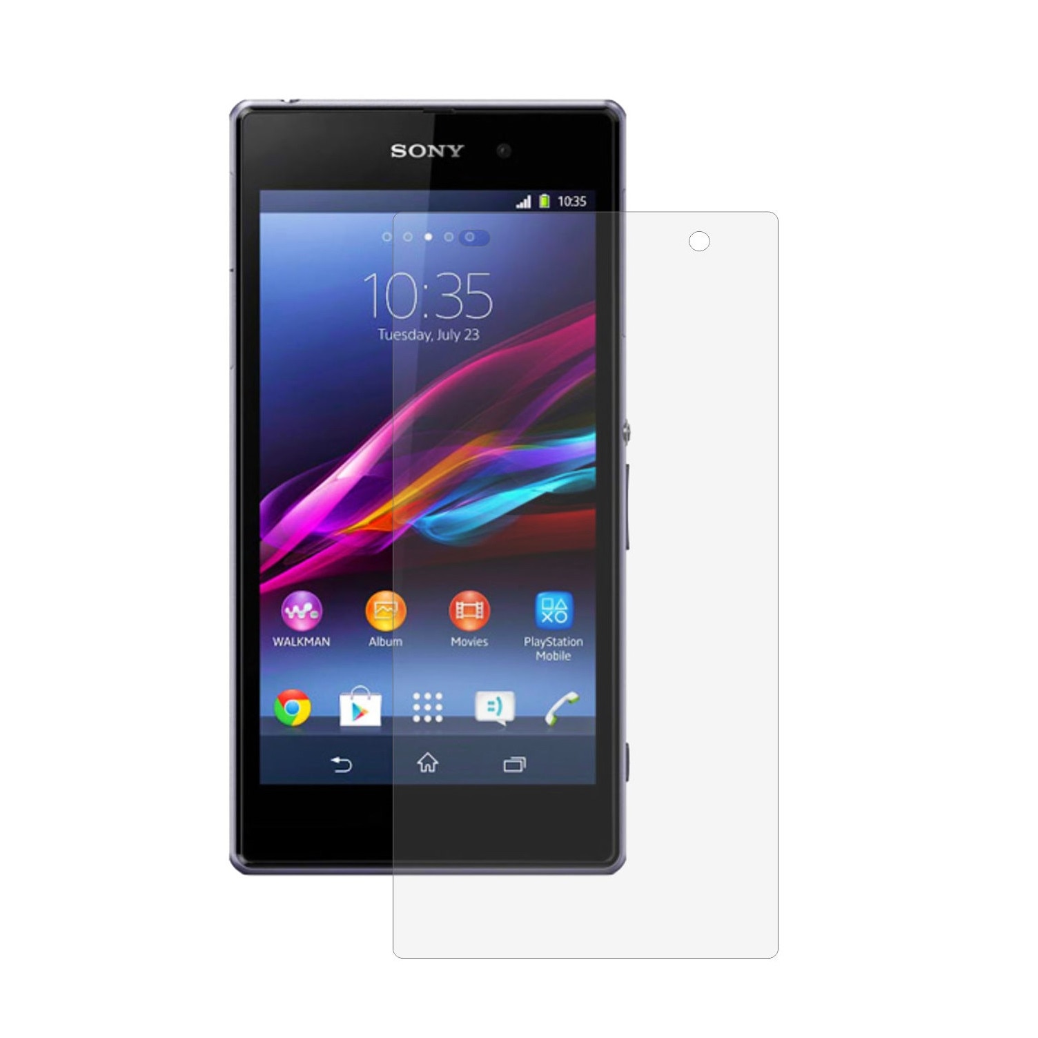 Folie Protectie Ecran, Acoperire Totala, Adeziva si Foarte Flexibila, Invisible Skinz Ultra-Clear AutoRegeneranta pentru Sony Xperia Z1