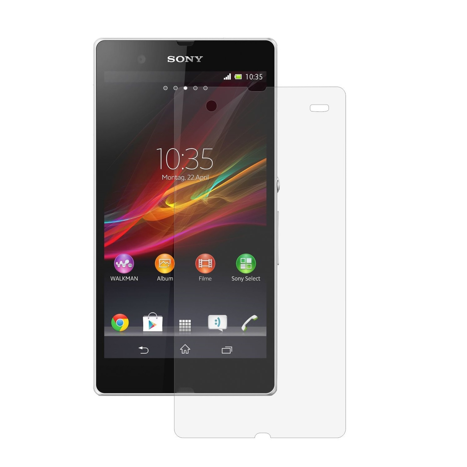 Folie Protectie Ecran, Acoperire Totala, Adeziva si Foarte Flexibila, Invisible Skinz Ultra-Clear AutoRegeneranta pentru Sony Xperia Z