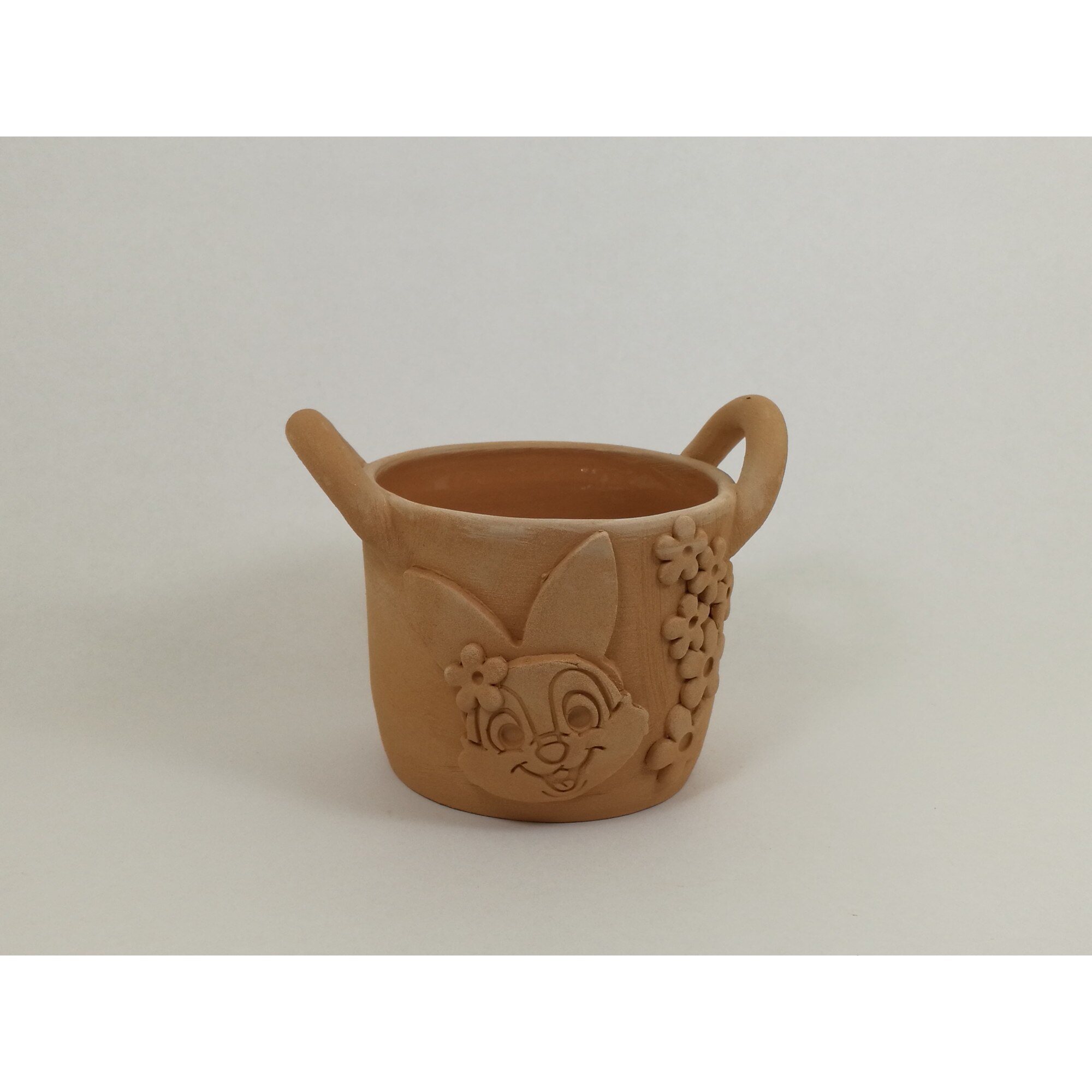 Ghiveci cu toarte, Iepuras si flori