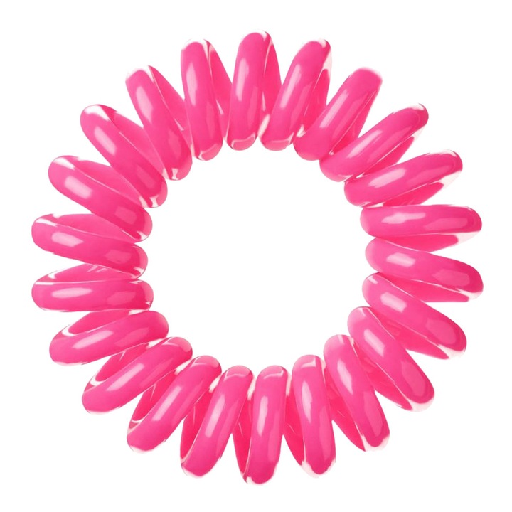 Inel de Par 3 bucati INVISIBOBBLE Traceless Roz