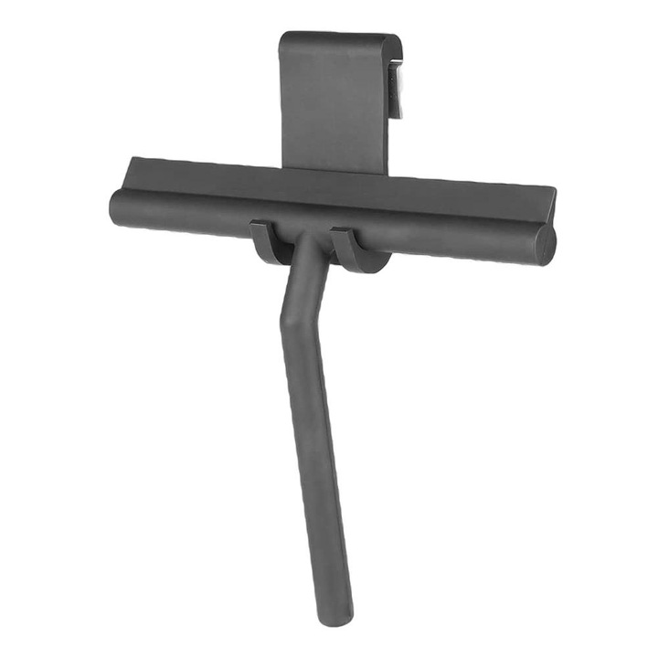 Стъргалка за прозорци, желязо/силикон, 19 x 21,5 см, черна