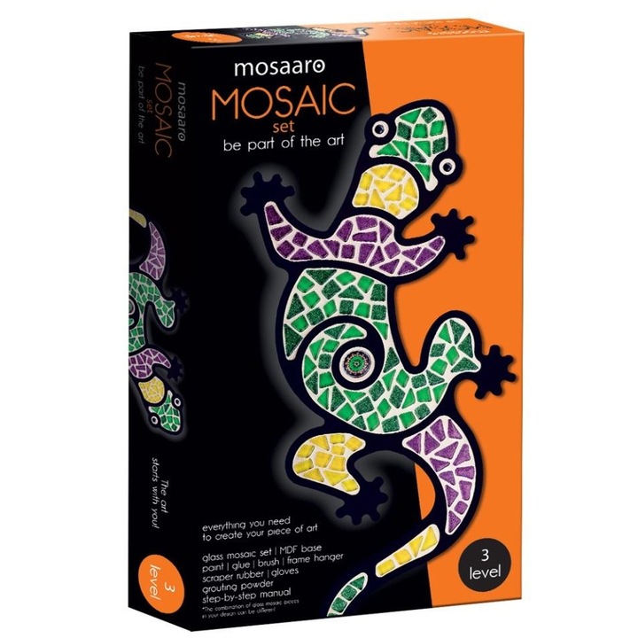 Set creativ mozaic, 26x6x45cm, 7 ani