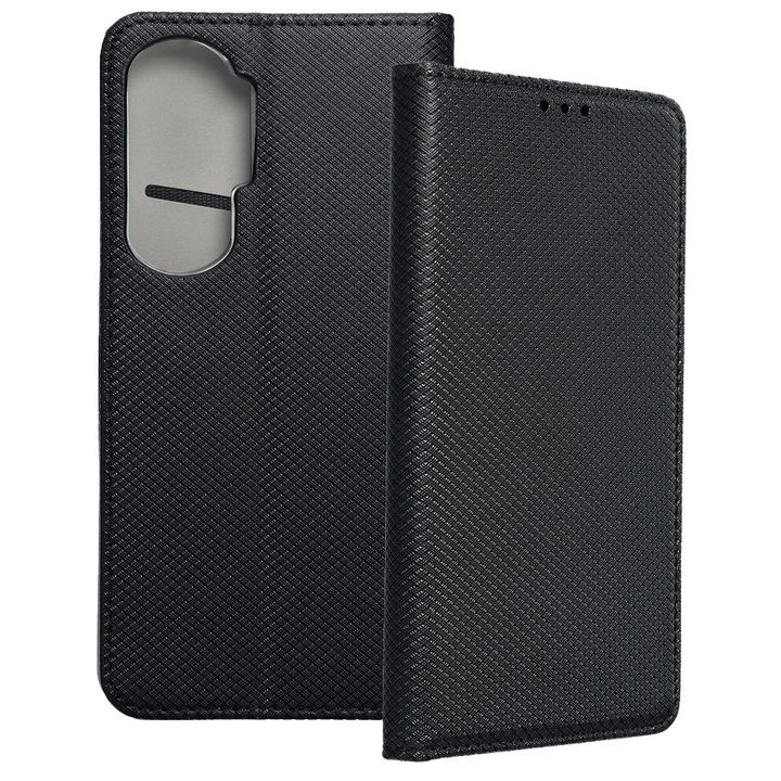 Калъф Book Honor 90 Lite 5G, капак с капак, капак за телефон, магнитно закопчаване, държач за банкова карта, черен