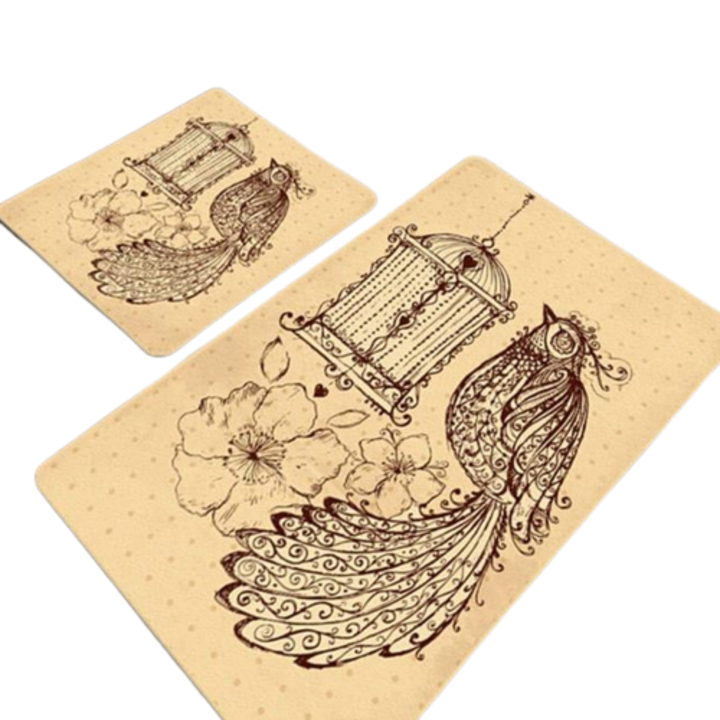 Комплект от 2 постелки за баня, Chilai Home, Malurus