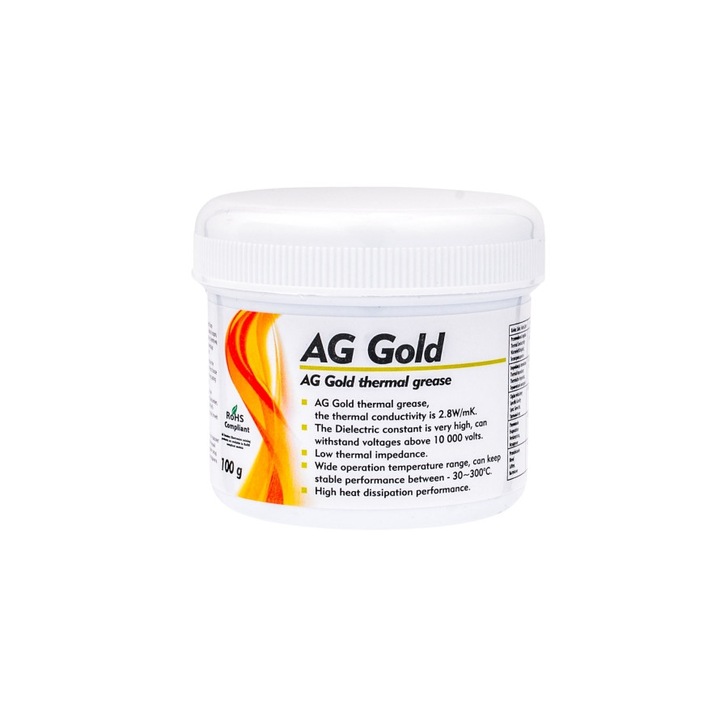 Pasta Termica Ag Gold >2,8W/Mk 100G