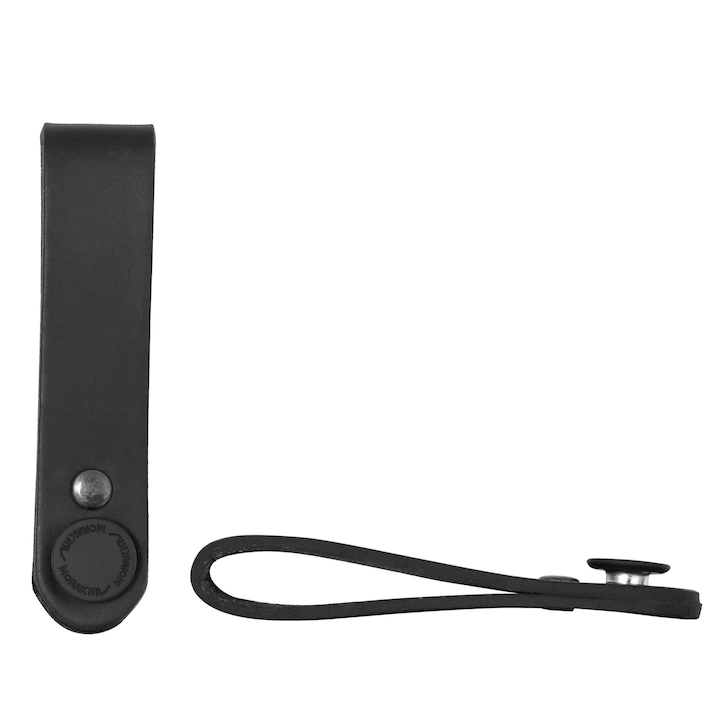 Curea pentru cutit Morakniv Dangler, piele neagra, 100x20mm