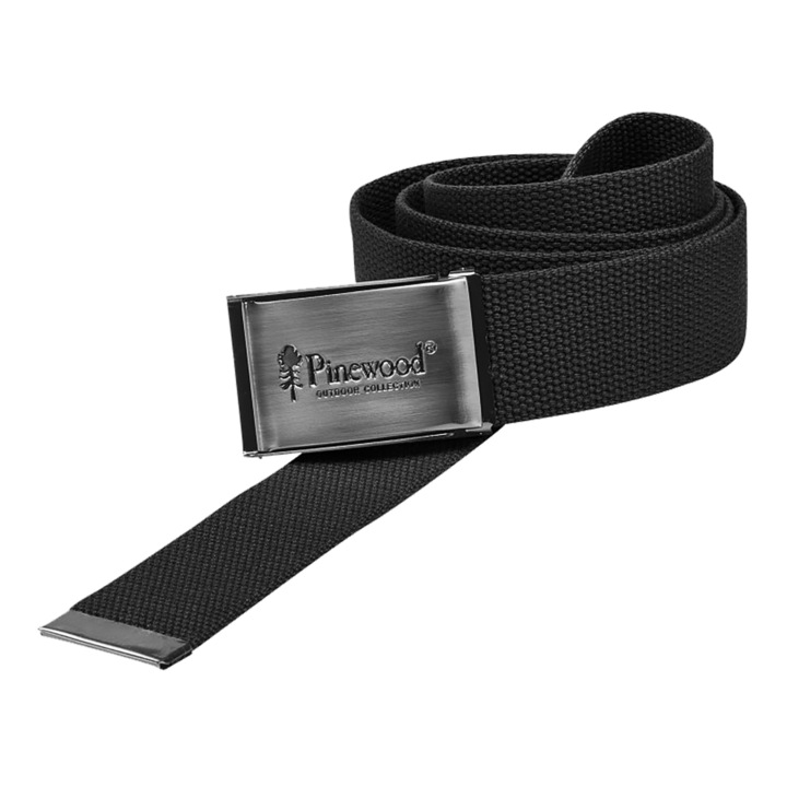 Curea, Pinewood Canvas, neagra, pentru barbati
