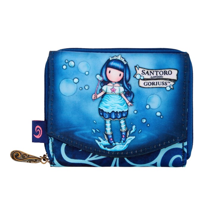 Портфейл Santoro Gorjuss Walking On Water, Син